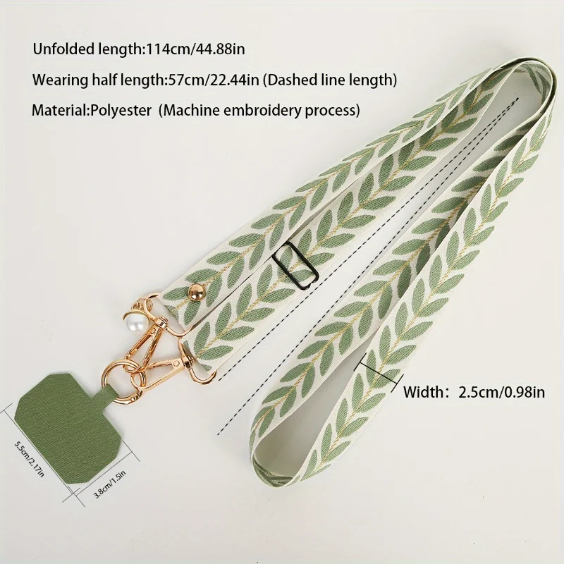 Verstellbares langes Handy-Lanyard, Handgelenkschlaufen, Lanyard für Schlüssel, Handy-Anhänger, Handy-Gurt, Charm-Gurt – Bild 6