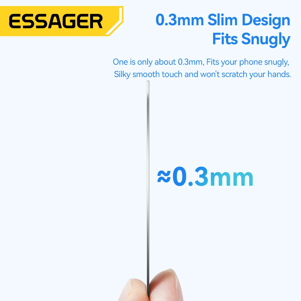 Essager 2 Stück magnetischer Metallring 0,3 mm Universalaufkleber für iPhone 15 14 Pro MagSafe Magnet für Samsung – Bild 4