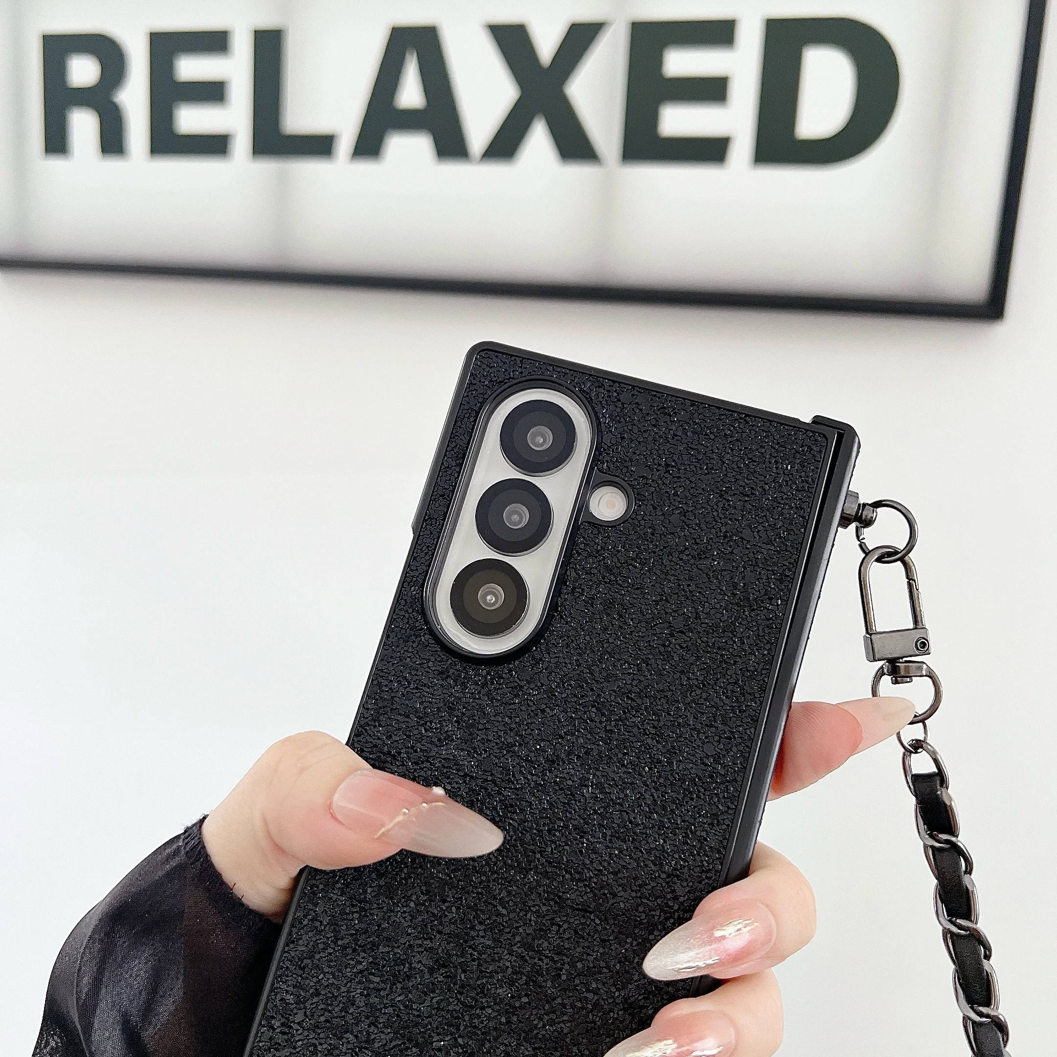 Strass Liebe verstellbare lange Umhängetasche Lanyard Handyhülle 5 4 3 Schutzhülle – Bild 5
