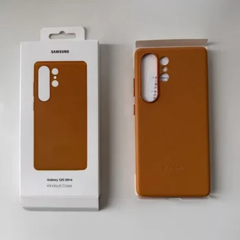 Galaxy S25+: Luxuriöse Leder-Handyhülle Premium Echtes Leder Stoßfeste Rückenschale Cover
