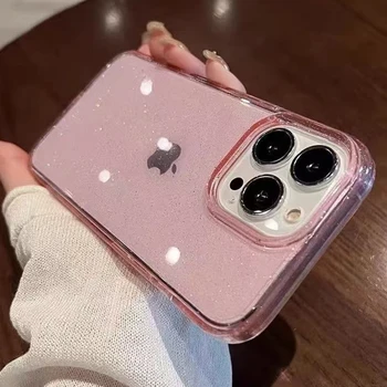 iPhone 17 Pro: Luxuriöse Modische Glitzernde Transparente Handyhülle Cover