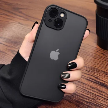 iPhone Air: Luxuriöse, stoßfeste, matte, harte PC-Handyhülle -Stoßstange, transparente Abdeckung