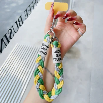 Niedliches Handy-Lanyard als Hängedekoration, PLR Be Carried Twist Rope Anti-Verlust-Anhänger, modisches, starkes