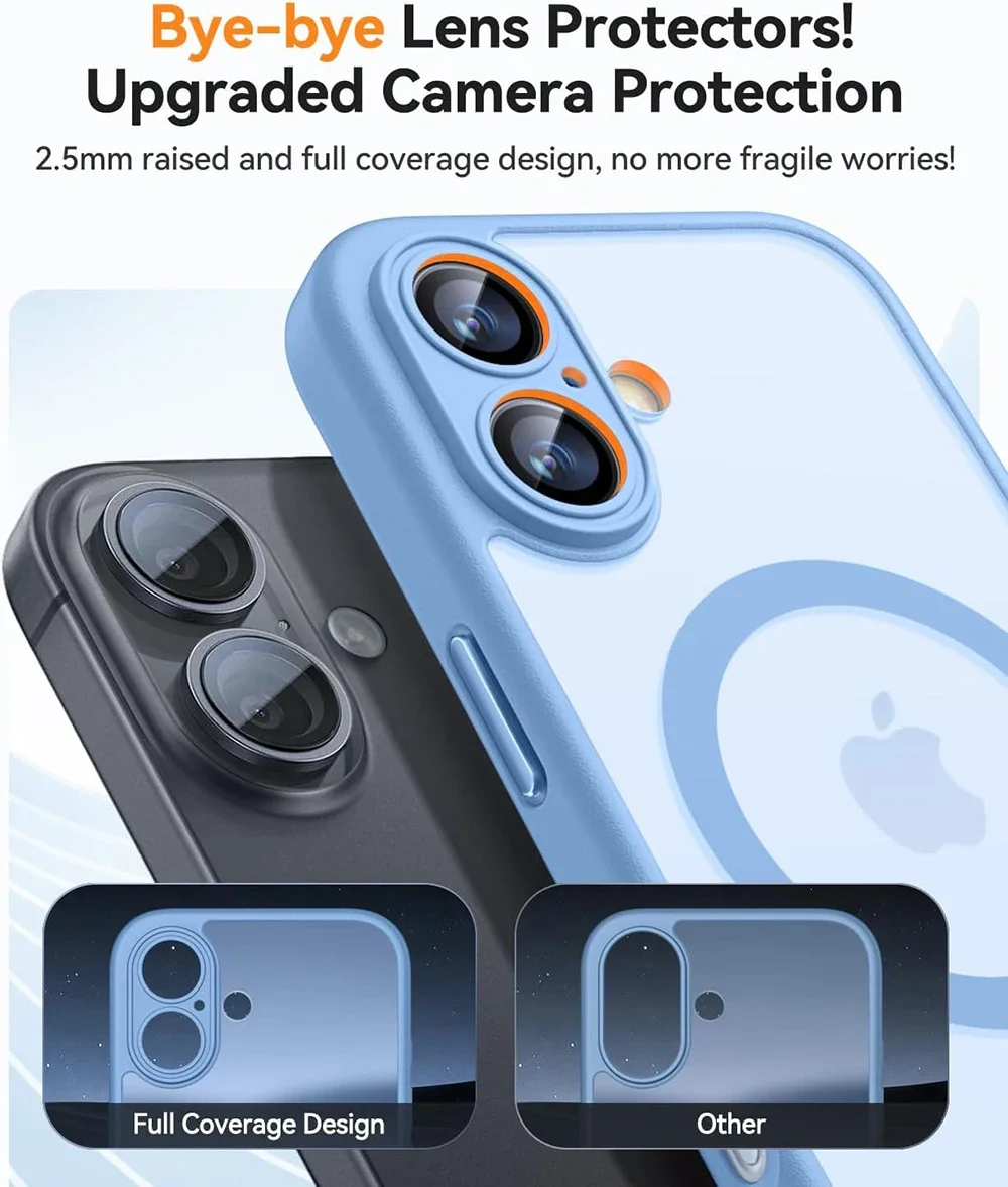 Magnetic Luxury Matte Translucent Armor Shockproof Case For Magsafe Wireless Charge Cover – Bild 3