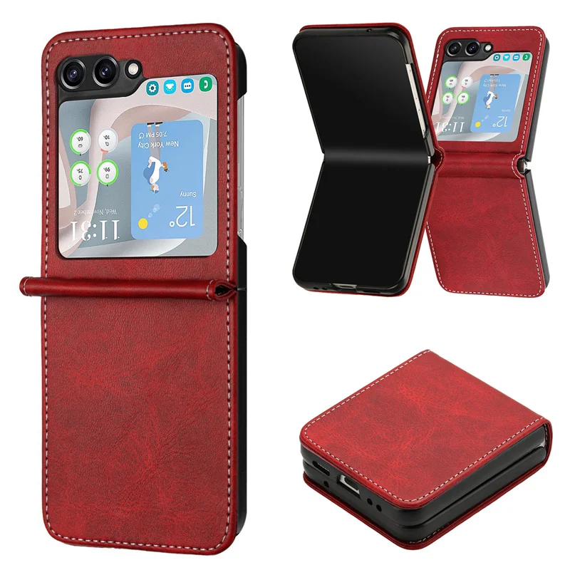 Magnetische Flip-Brieftaschenhülle 6 5 4 3 Flip6 Flip5 Flip4 Flip3 mit Kartenfach und Standfunktion aus Leder – Bild 4