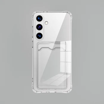 Galaxy S25 FE: Transparente Kartenfach-Silikonhülle Schutzhülle