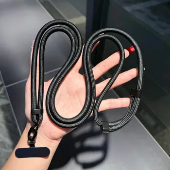Universelles verstellbares Telefon-Lanyard, Umhängetasche, Halskette, Riemen, Handyhülle, langes Hängeseil mit Clip