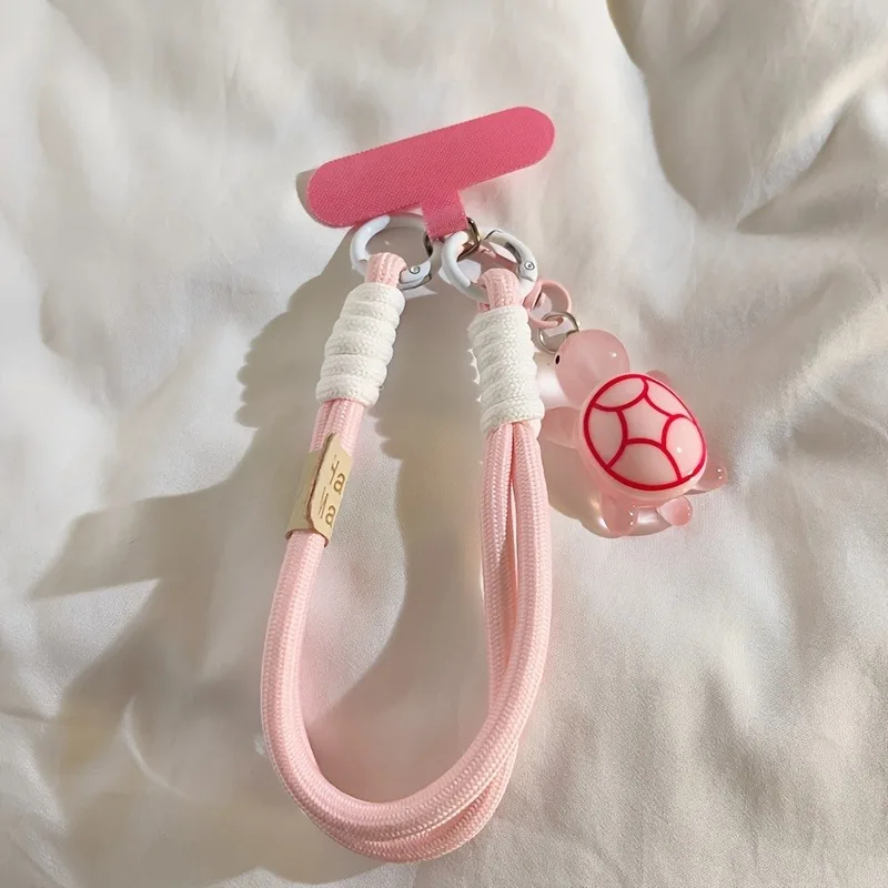 Universal Geflochtene Handy Lanyard Strap Cartoon Schildkröte Hängende Kette Ring Schnur mit Patch Handgelenk Strap – Bild 6