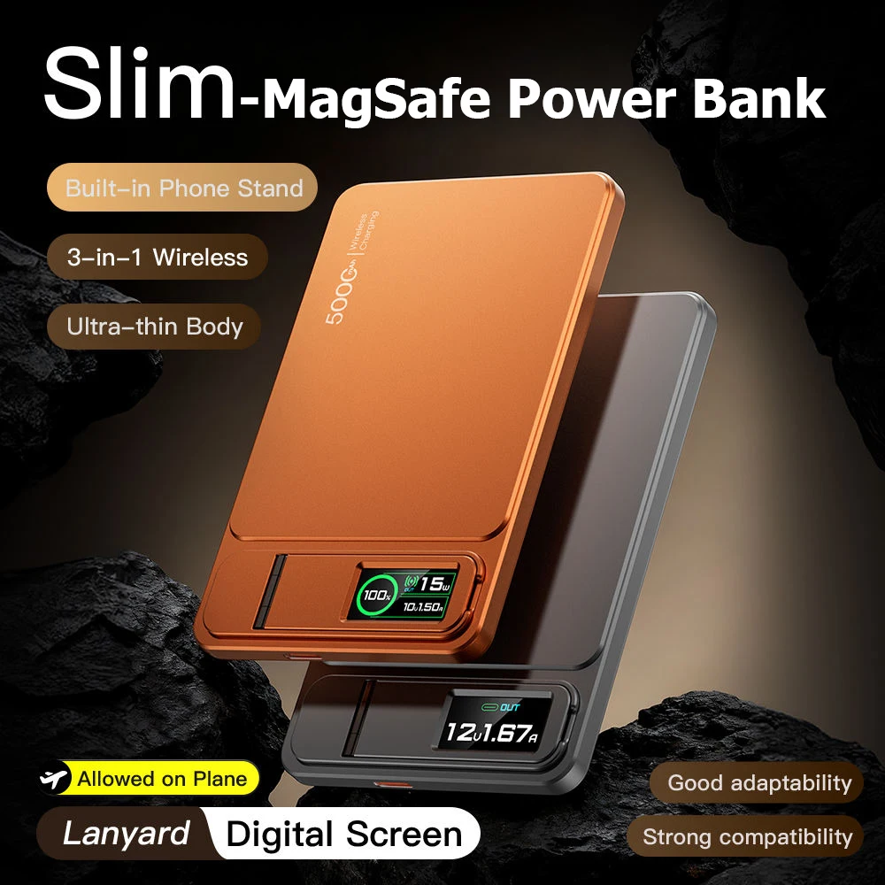 10000mAh Magnetische Powerbank 15W Kabellose Ladestation PD 20W Schnellladung Externer Akku für MagSafe iPhone 12-17 – Bild 6