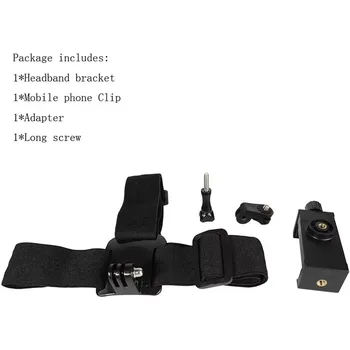 Neue Kopf-Montiert Stirnband Halterung Erste-perspektive Einstellbare Handy Halter Live Broadcast Feste Halterung Geschenk