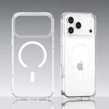 iPhone 17 Pro: Magnetische Magsafe-Hülle Hybrid-Hartschale Transparente Stoßfeste Weiche PC-Schutzhülle