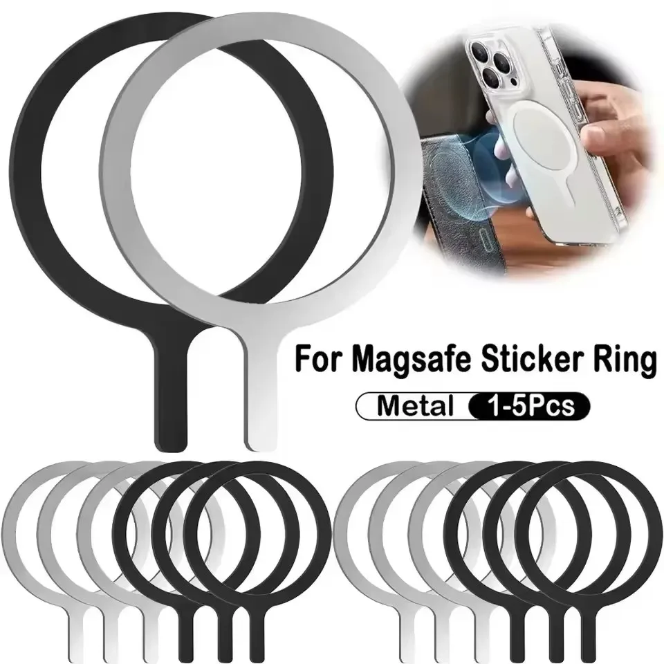 10 Stück für Magsafe Magnetische Plattenringe Universelle Aufkleber Unterstützen Kabelloses Laden Metallplatte für – Bild 2