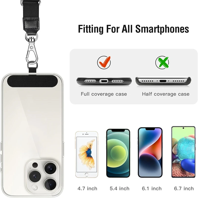 Universal Handy Lanyard Straps Dichtung Anti-verloren Nylon Abnehmbare Telefon Hängen Schnur Patch Ersatz Sling Tether – Bild 4