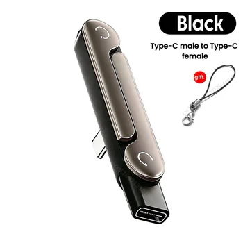 1/2/3 Stück Typ-C-Telefonladehalterungsadapter 240W Schnellladung OTG Typ-C-Stecker auf USB-C-Buchse Konverter mit klappbarem Halter