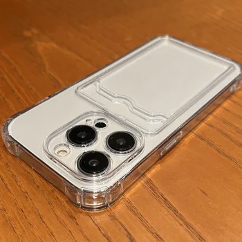 iPhone Air: Transparente Kartenhalter-Handyhülle Cover