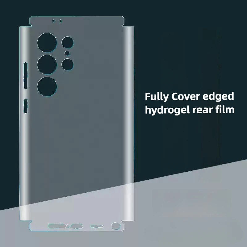 2PCS Zurück Hinten Seiten Abdeckung Hydrogel Film Screen Protector weiche HD Klar Matte Film – Bild 6