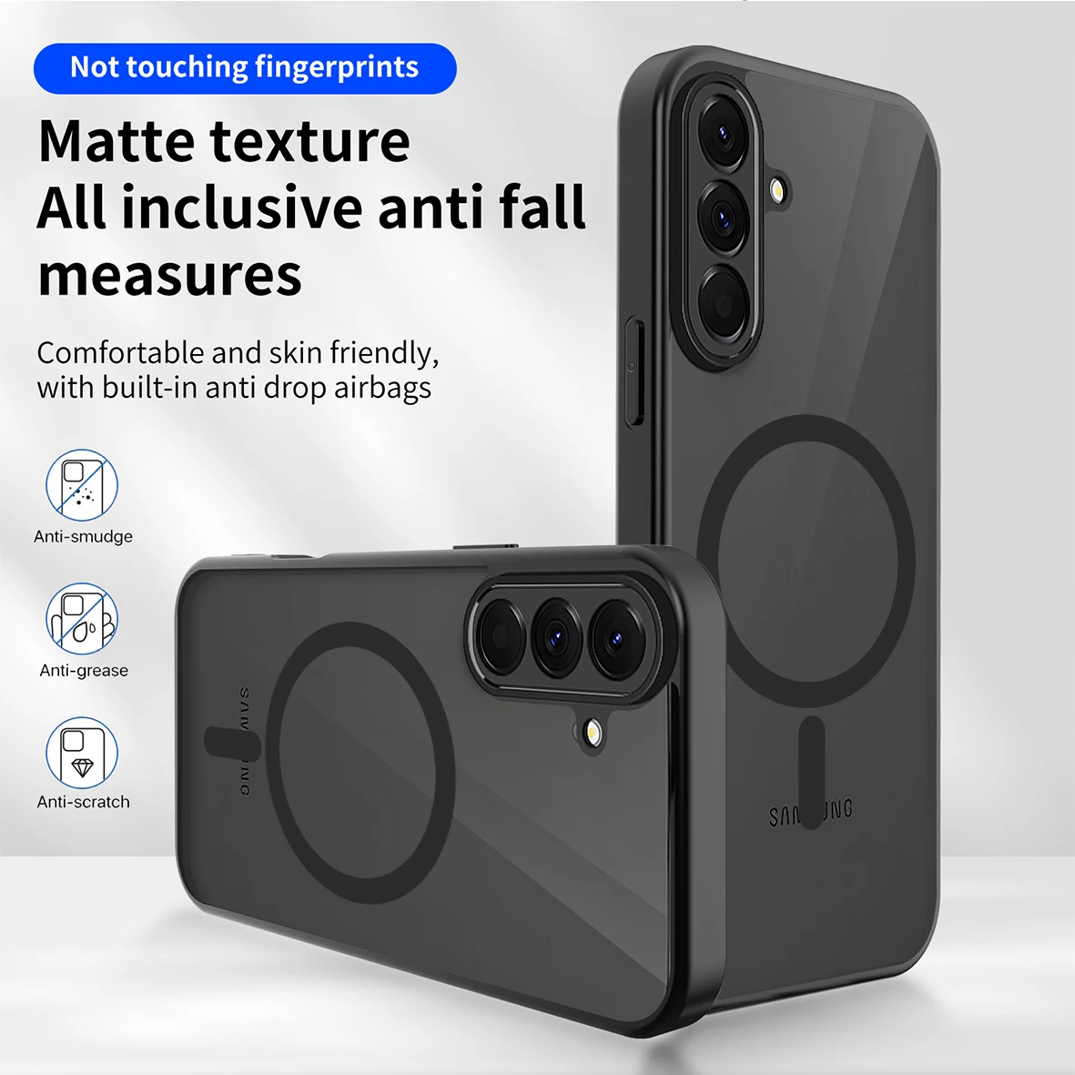 Galaxy A25: Matte Handyhülle Hüllen Magsafe Magnetische Abdeckung