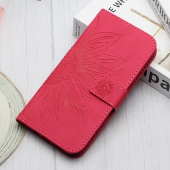 iPhone 15 Pro Max: Funda iPhon 14 Wallet Flip Phone Case Hüllen Sonnenblumen Leder Back Cover Frauen