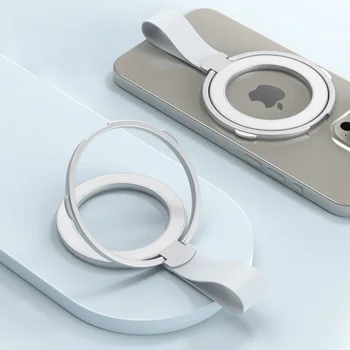 Handy-Ringhalter, Ständer, Fingergriff, Graddrehung, Ständer aus Aluminiumlegierung, für Magsafe iPhone 16, 15, 14, 13