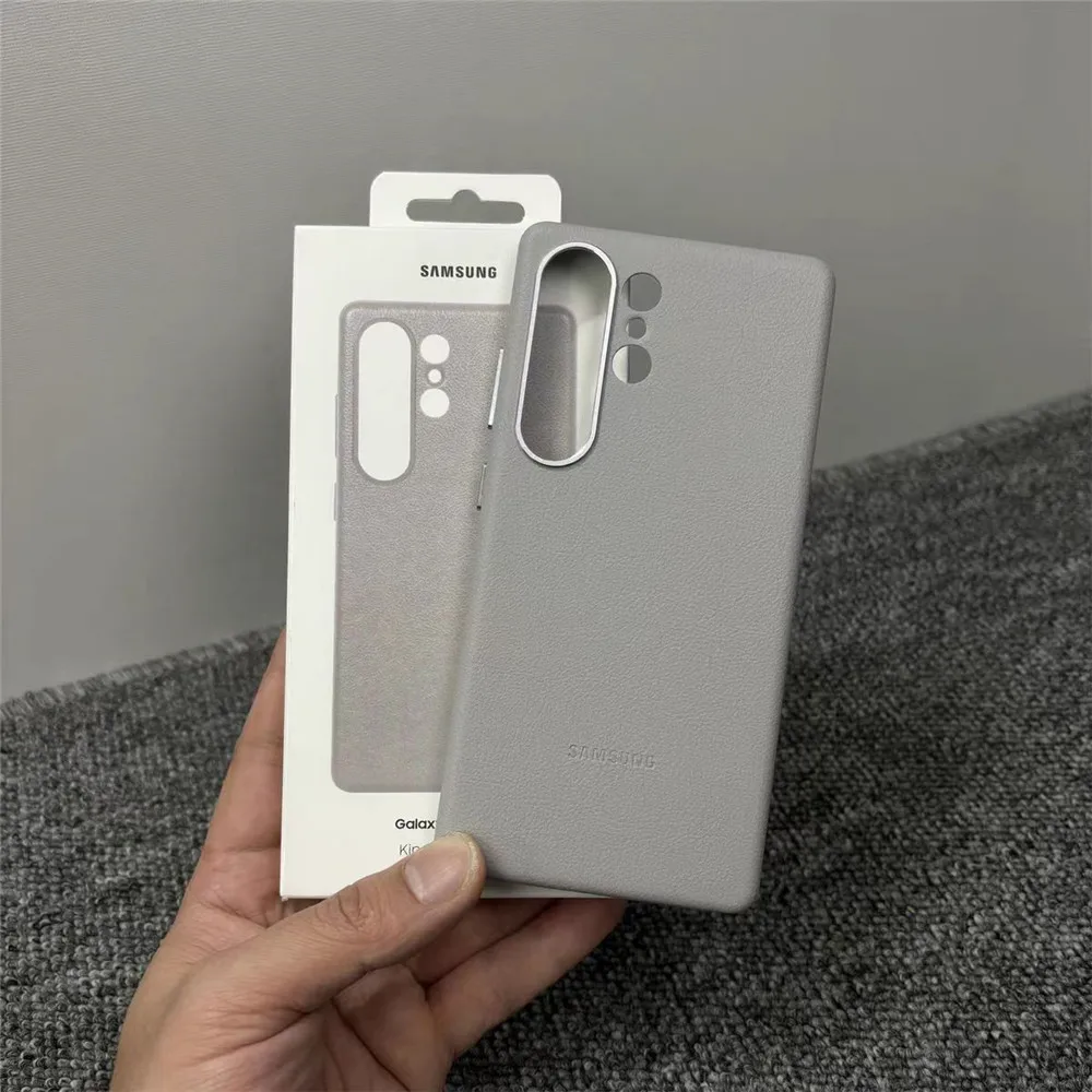 Luxuriöse Leder-Handyhülle Premium Echtes Leder Stoßfeste Rückenschale Cover – Bild 6