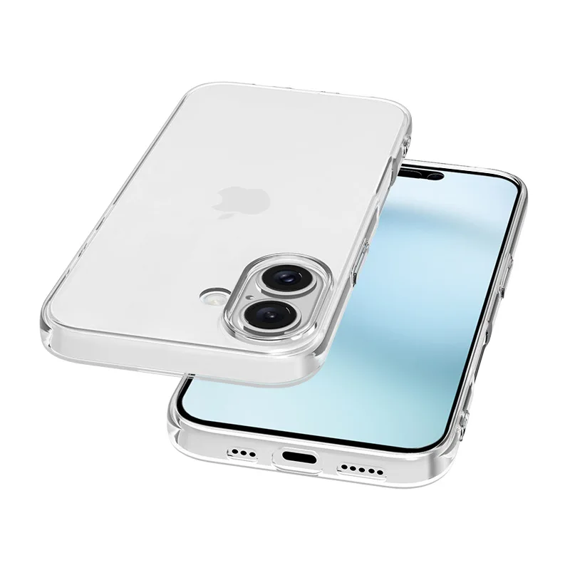 Ultradünne Silikon-weiche Handyhülle, transparente, schlanke Schale für 17 Air 17 Pro Max 17 Air, stoßfestes TPU – Bild 2