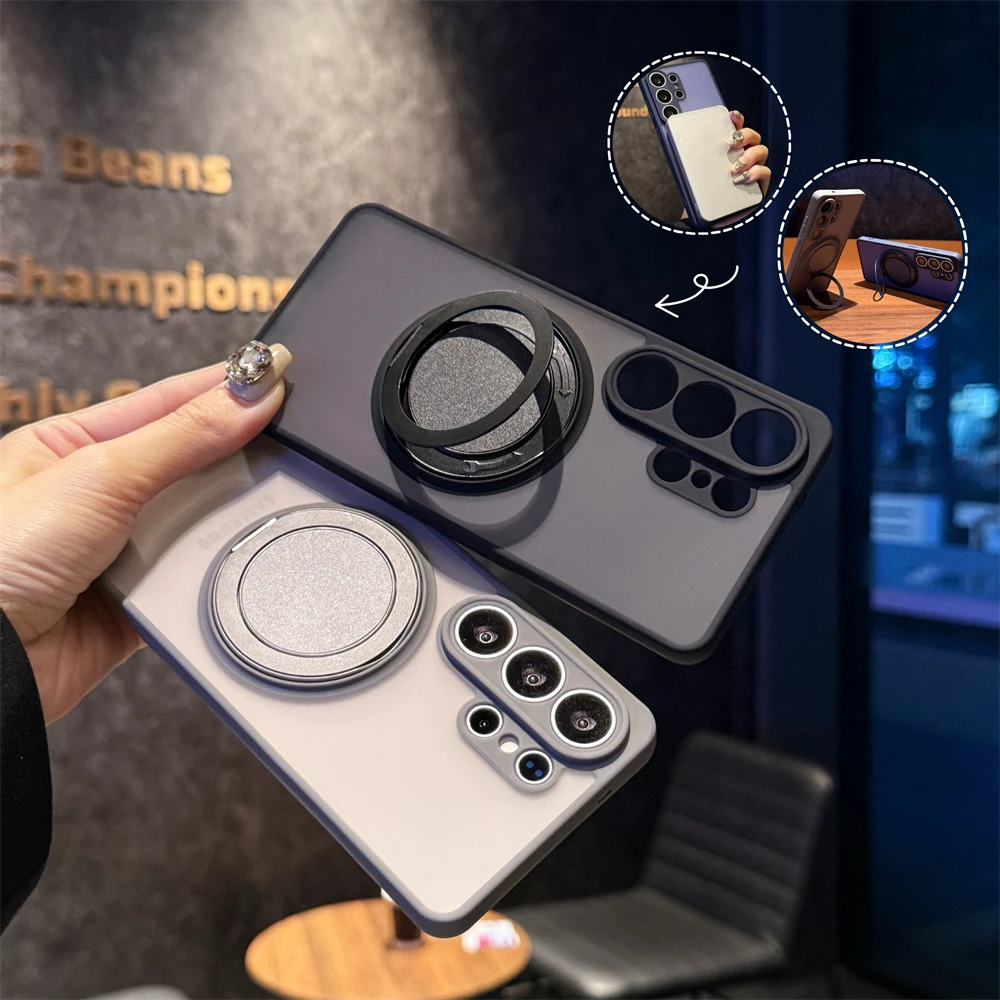 360° Ringhalter Magnetische Handyhülle Matte Hülle – Bild 3