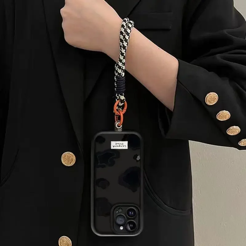 Black Leopard Print Lanyard Hang Strap Case For Huawei 90 Magic Play 60 Plus X9C Smart Y9 Prime 2019 – Bild 4
