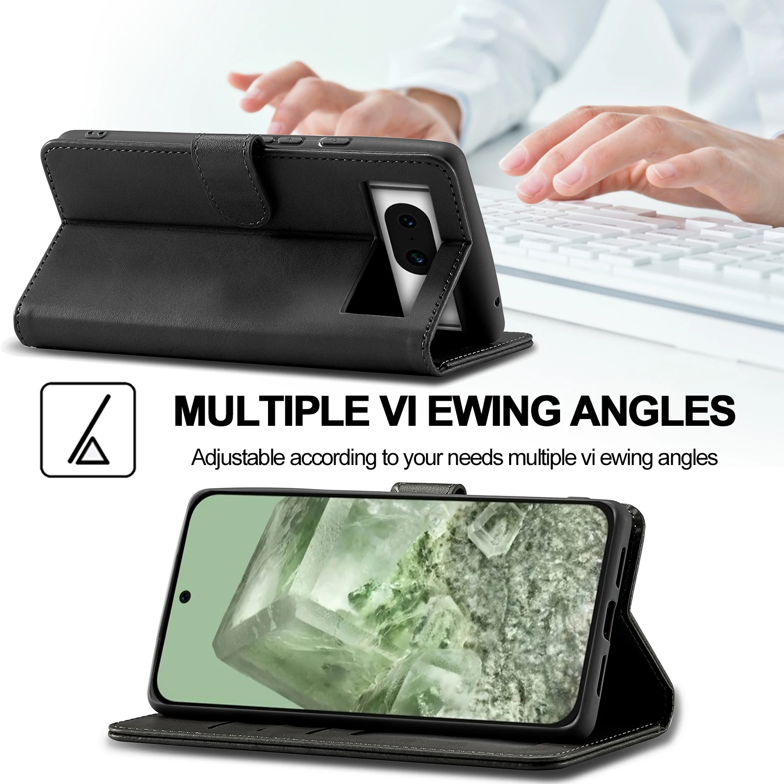 Business-Lederhülle 9Pro 10Pro Flip Wallet Kartenhalter Handyhülle – Bild 5