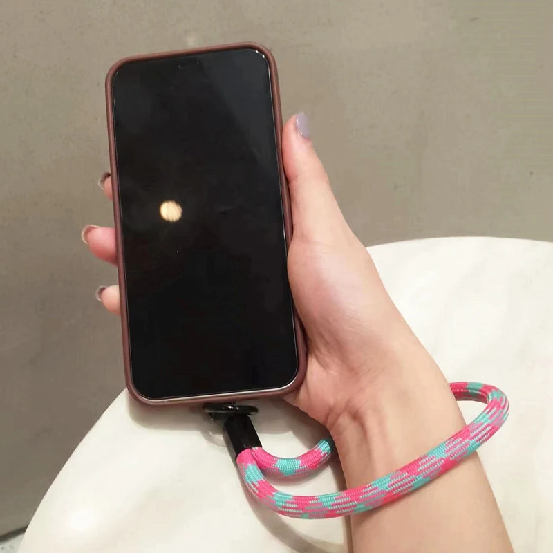 Telefon Lanyard Armband gewebte Telefon Lanyard kreative Schlüssel bund hängendes Seil Anti-Lost Sicherheit Armband – Bild 4
