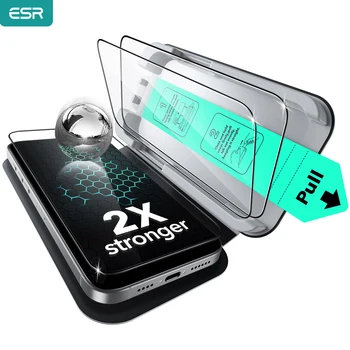 IPhone 13 Pro Max: ESR 3er-Pack Displayschutzfolie aus gehärtetem Glas in Militärqualität