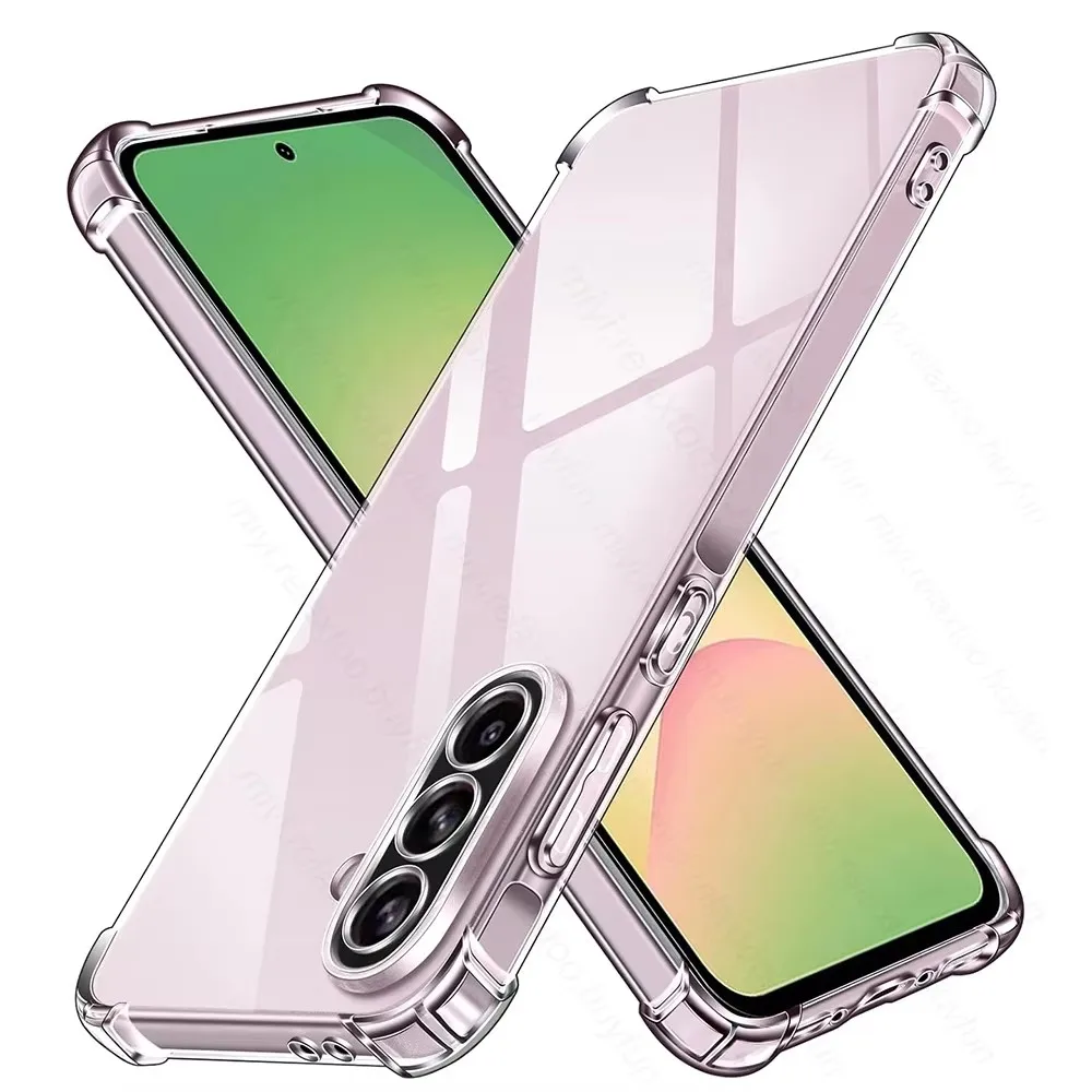 Galaxy A56: Stoßfeste Silikon-Softcase Transparente Hülle