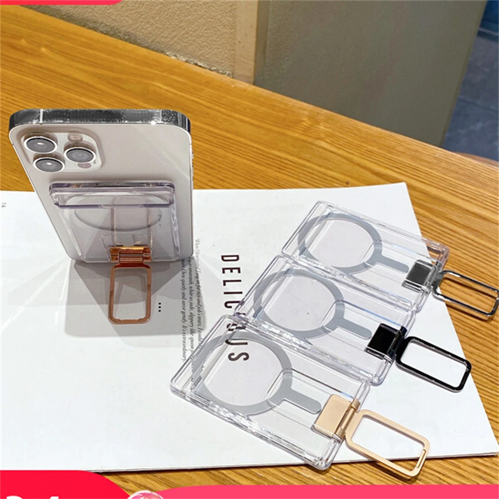 Magnetischer, transparenter Brieftaschen-Kartenhalter für Magsafe-Hülle für iPhone 16 15 Pro Max 14 13 12 Samsung S25 – Bild 2