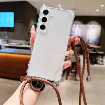 Galaxy A16: Umhängeband-Hülle Weiche TPU Transparente Hülle