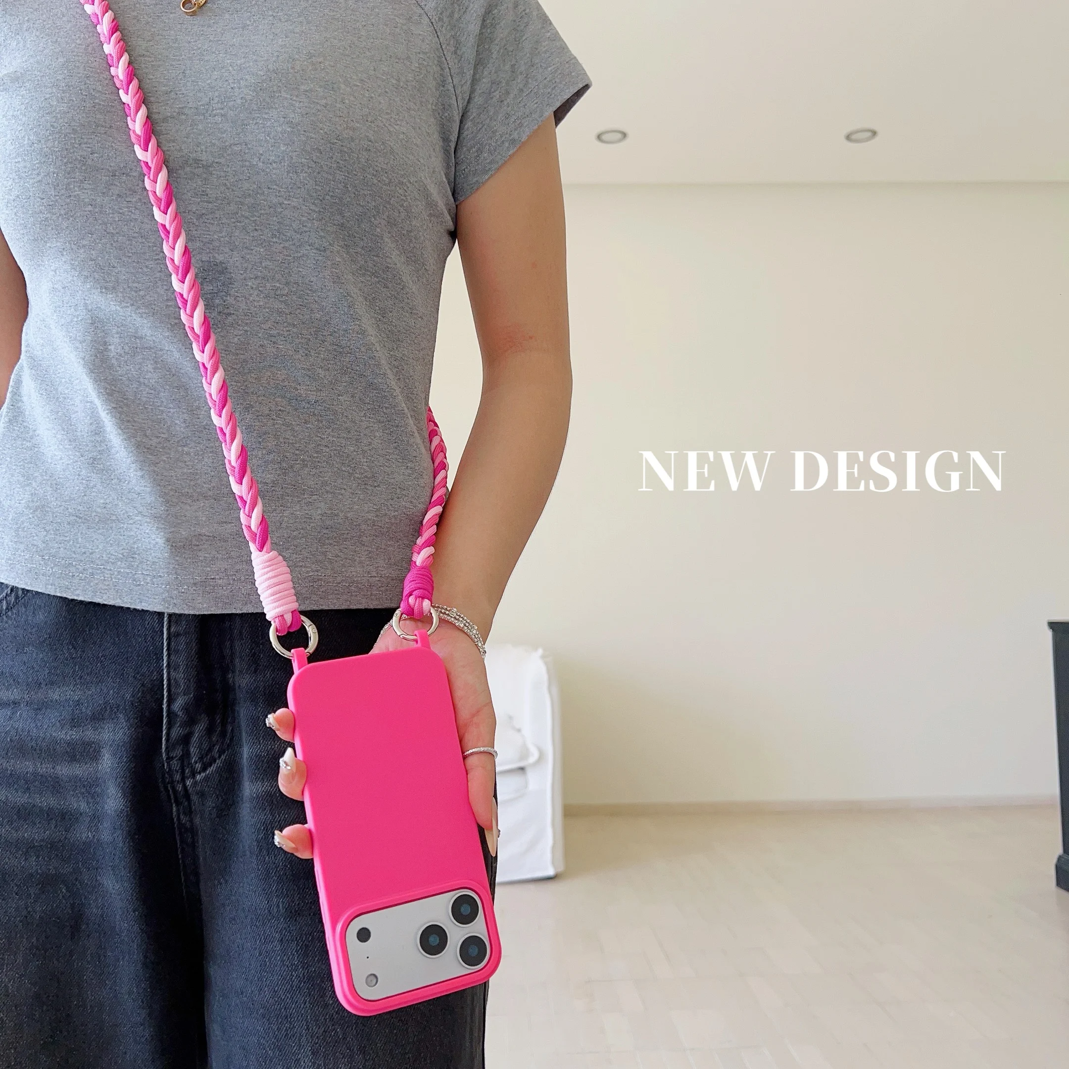 Lanyard-Telefonhülle Crossbody Neck Cord Strap Anti-Verlust stoßfeste Schutzhülle – Bild 2