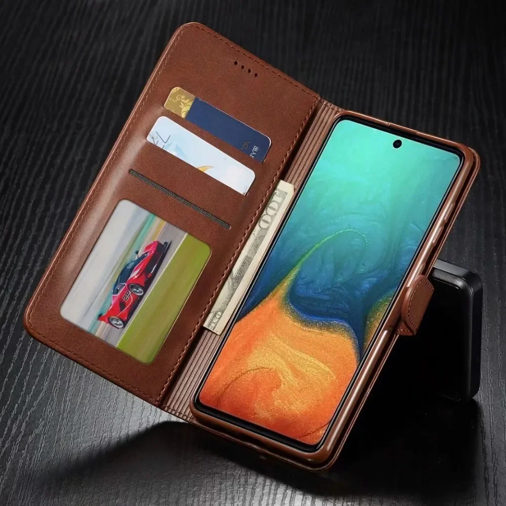 Leder-Brieftaschenhülle Flip Cover – Bild 3