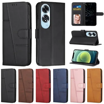 Oppo Reno 13: Strap Leder Telefon Fall Brieftasche Buch 13F 12F 11F A5 A3 Pro A5x A60 A79 A98 Karte Flip-Cover