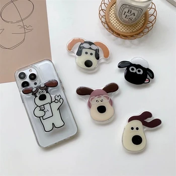 Cartoon Niedlicher Hund Faltbarer Fingerring Griptok Telefonhalter für IPhone 16 15 Samsung Support Socket