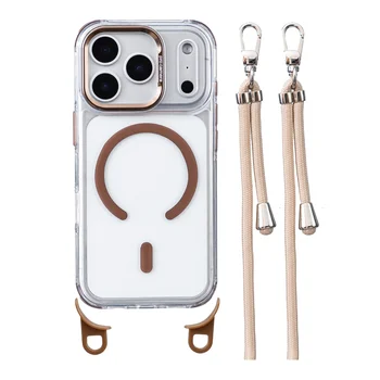 iPhone 17 Pro Max: Umhängegurt für Magsafe Clear Corners Lanyard Handyhülle Stoßfeste Hülle