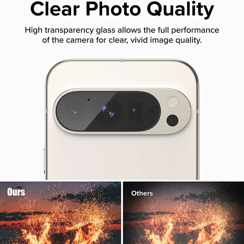 3PCS HD Zurück Hinten Kamera Screen Protector Film Anti-scratch gehärtetem Glas Objektiv Ring Abdeckung – Bild 3