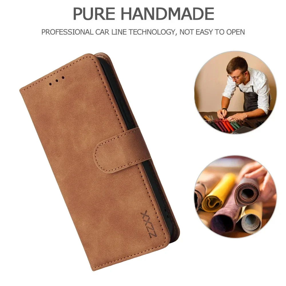 ZZXX Leder-Brieftaschen-Handyhülle SE2 8 7 6s Plus Flip-Kartenfach-Halterung Cover – Bild 2
