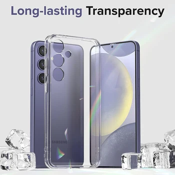 Galaxy S25 Ultra: Kristallklare Hülle Cover Ultradünne klare Handyhülle Fundas