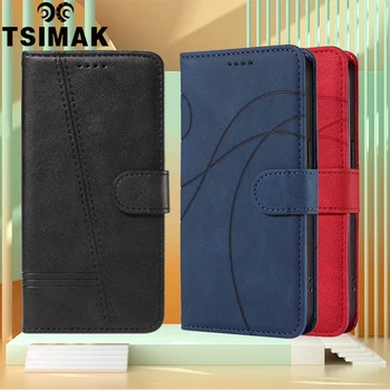 IPhone 15 Pro: Flip Wallet Case Leder Kartenfächer Standbuch Telefonabdeckung