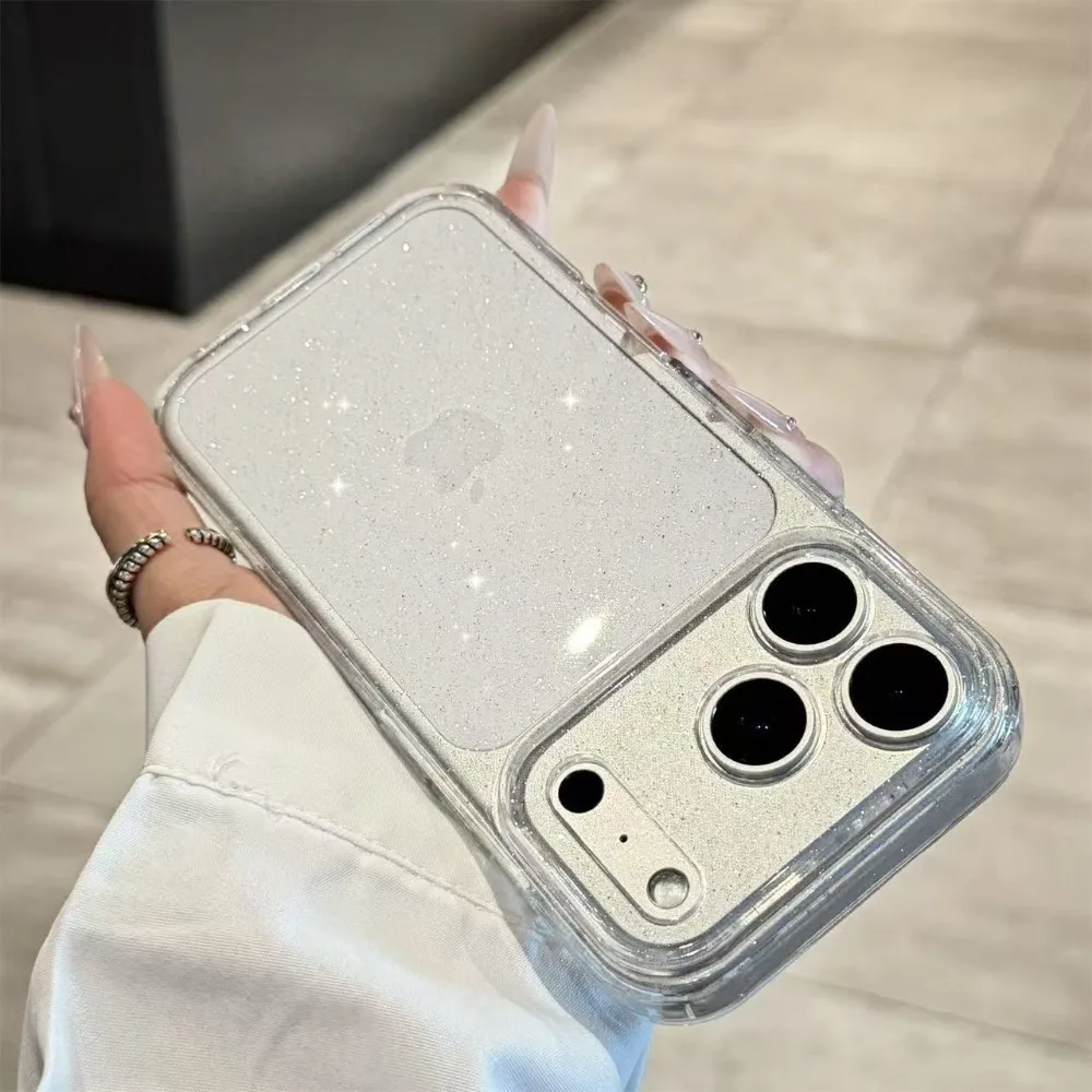 Luxuriöse Glitzer-Silikon-Handyhülle Transparente Weiche TPU-Hülle – Bild 4