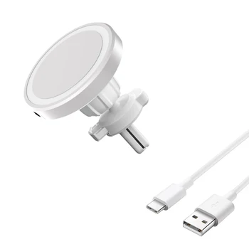 Auto Magnetische Air Vent Telefon Halter Drahtlose Ladegerät Stehen Für Magsafe iPhone 16 15 14 13 12 Pro Max Zelle
