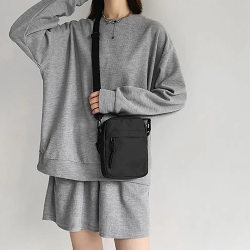 Herren- und Damen-Umhängetaschen, Crossbody-Taschen, einfarbige kleine Umhängetaschen, leichte Handytaschen – Bild 5