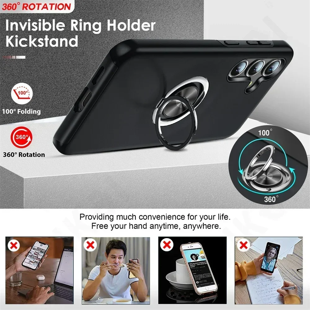 Metall Ring Halter Fall Rüstung Stoßstange Stoßfest Harte PC Abdeckung – Bild 2