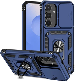 Galaxy A36: Panzerhülle mit Ringhalter, stoßfest und Linsenschutz