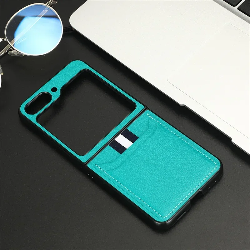 Leder-Handyhülle Flip6 Flip5 Flip4 Flip3 mit Kartenhalter, Absturzsicherung, Hüllenabdeckung – Bild 5