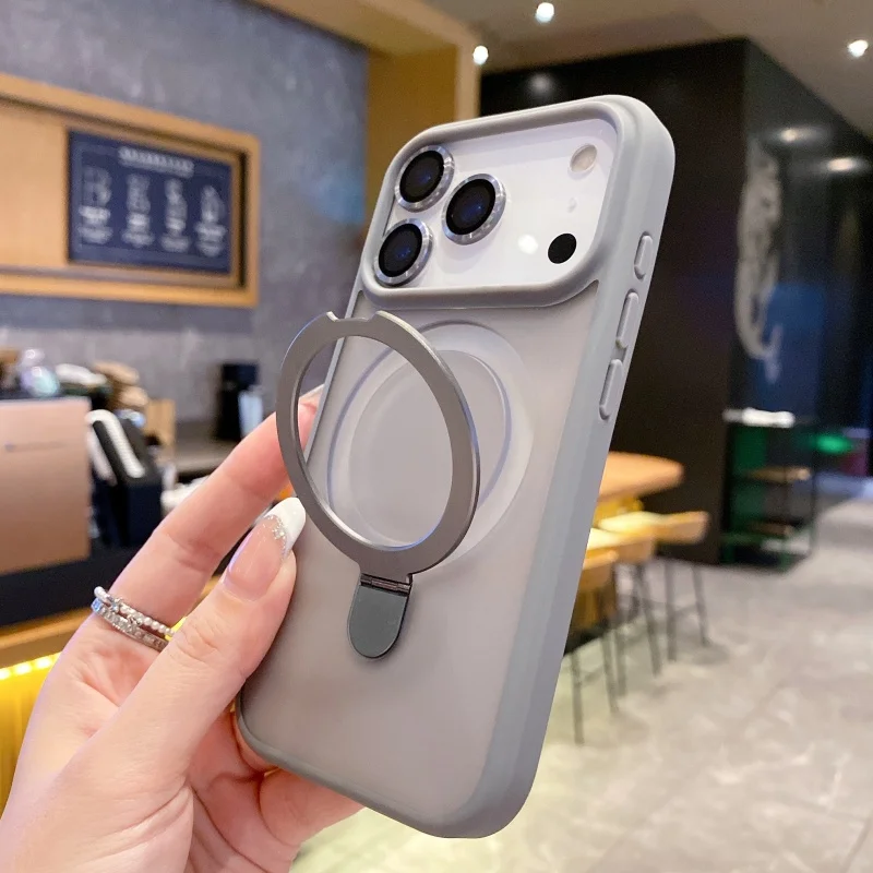 Luxus Magsafe Magnetischer Ringständer Handyhülle Objektivschutzabdeckung – Bild 4