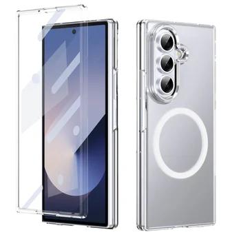 Luxuriöse HD-Klarsichthülle mit MagSafe-Magnetfunktion Fold mit Displayschutz und Scharnier-Schutzklappe